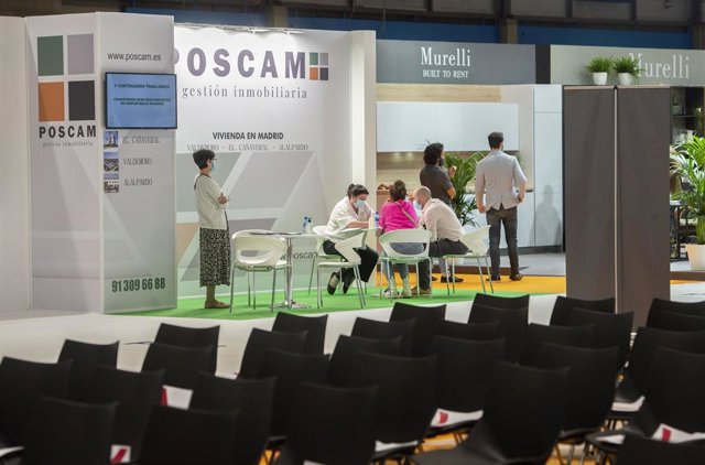Uno de los 'stands' que integran el Salón Inmobiliario de Madrid (SIMA).