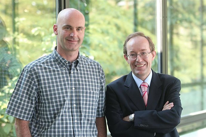 Alfonso Calvo y Luis Montuenga, investigadores del Programa de Tumores Sólidos del Cima Universidad de Navarra