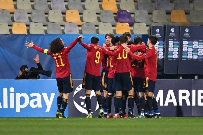 Archivo - Los jugadores de la selección Sub-21