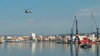Suspenden el operativo de búsqueda del estibador desaparecido en el Puerto de Castelló, que se retomará este lunes