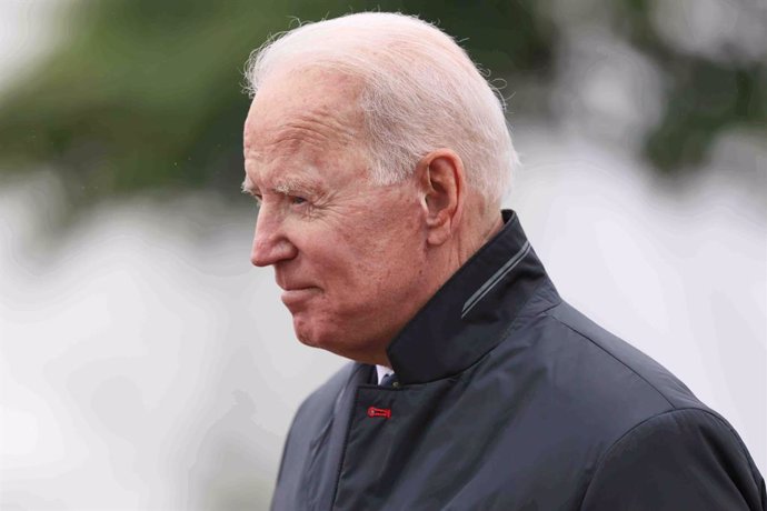 30 May 2021, US, New Castle: USPresident Joe Biden takes part in a Memorial Day event at Veterans Memorial Park. Photo: Saquan Stimpson/ZUMA Wire/dpa