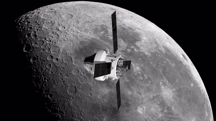 Recreación de una misión Orion en órbita lunar