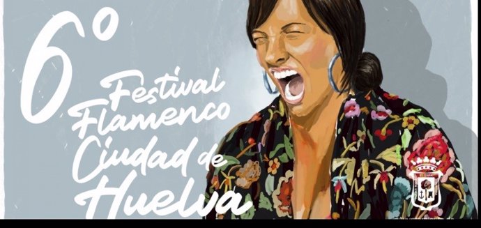 Cartel del VI Festival Flamenco 'Ciudad de Huelva'.