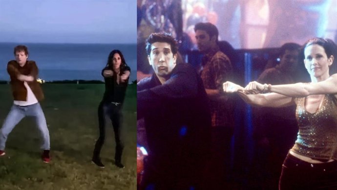 Friends: Courteney Cox recrea el icónico baile de Ross y Monica con Ed Sheeran (VÍDEO)