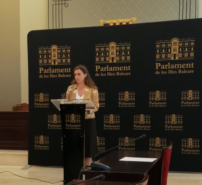 La diputada parlamentaria de Vox Idoia Ribas.