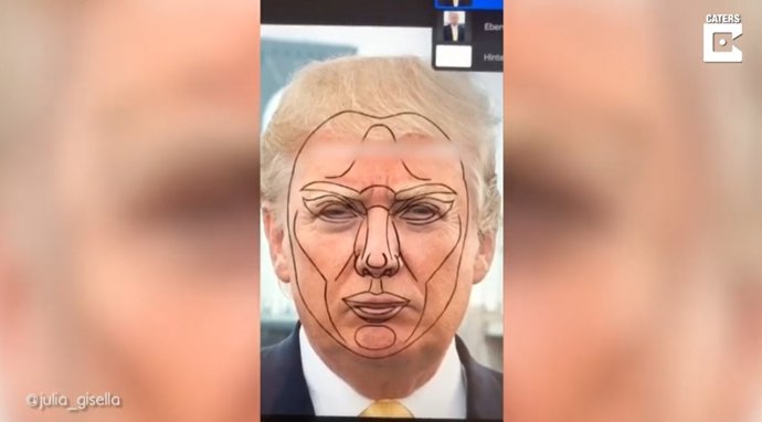 Esta artista edita el rostro de los famosos con un patrón de rostro perfecto" y sorprende con el resultado