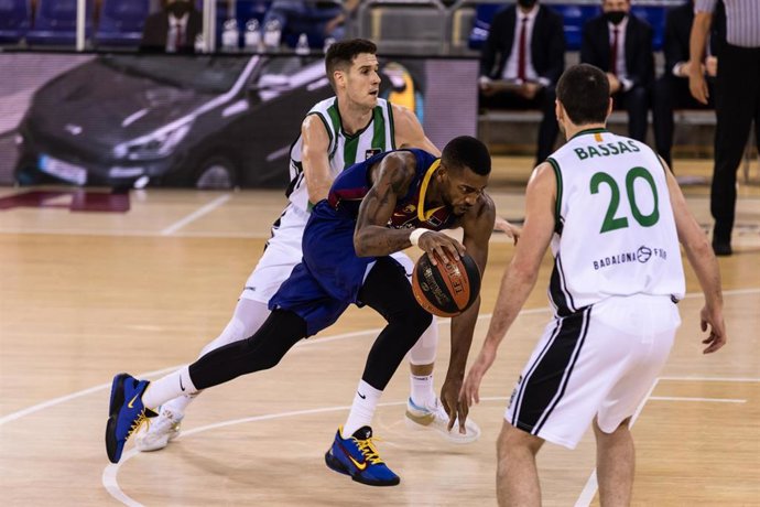 Archivo - Cory Higgins of Fc Barcelona in action during the Liga Endesa ACB match between Fc Barcelona and Club Joventut Badalona at Palau Blaugrana on December 20, 2020 in Barcelona, Spain.