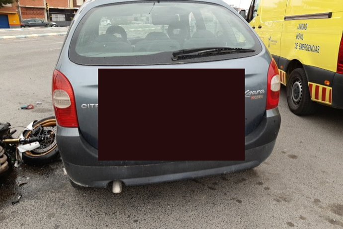 Imagen de los vehículos accidentados