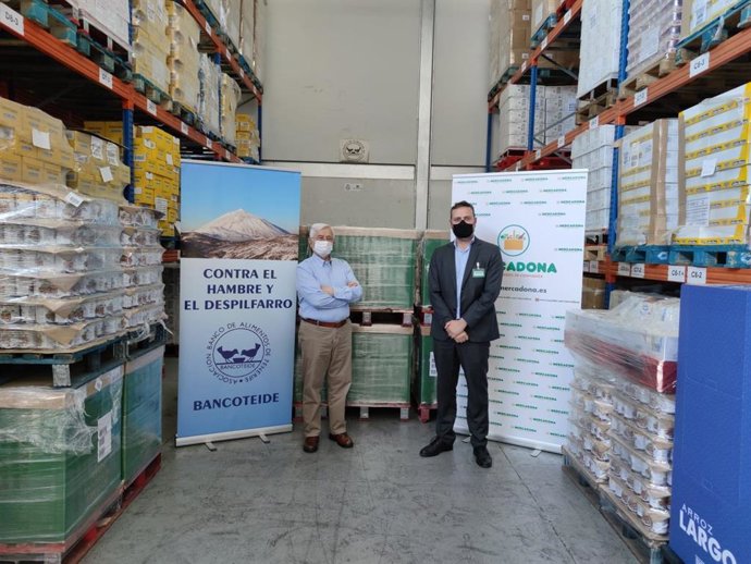Mercadona dona 15 toneladas de productos de primera necesidad al Banco de Alimentos de Tenerife