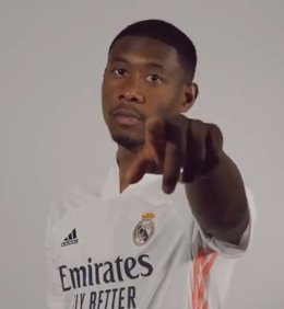 David Alaba con la camiseta del Real Madrid