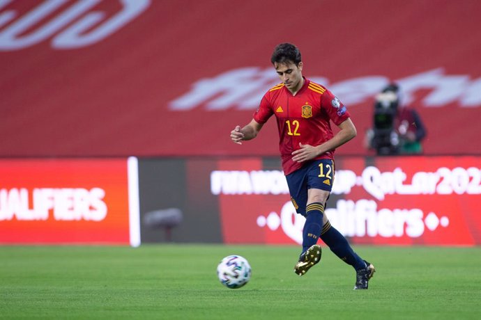Archivo - Eric Garcia of Spain during the FIFA World Cup 2022 Qatar qualifying match between Spain and Kosovo at Estadio La Cartuja on March 31, 2021 in Sevilla, Spain