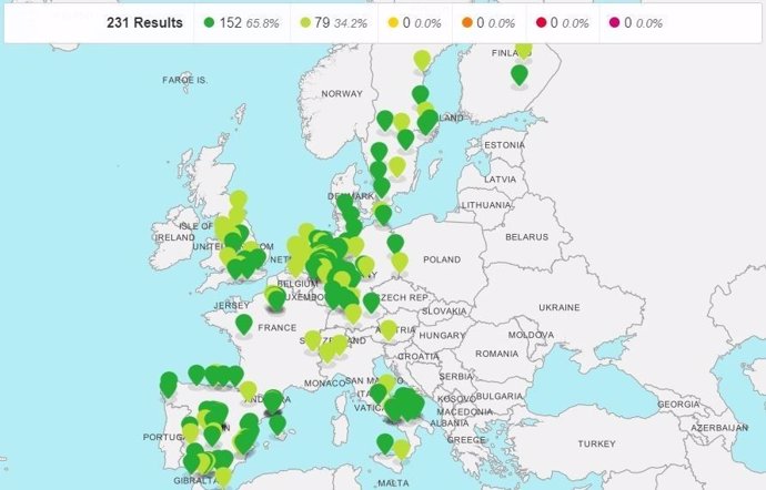 Mapa interactivo Vision Zero de DEKRA