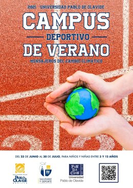 El cartel promocional de la nueva edición del Campus Deportivo de Verano 2021