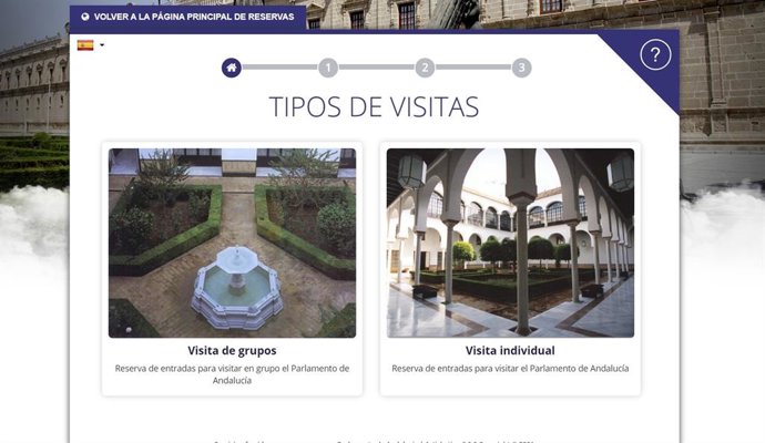 El Parlamento pone en marcha una aplicación para la reserva 'on line' de visitas a su sede.