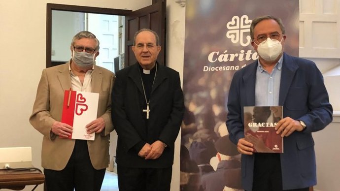 Monseñor Asenjo, en la presentación de la Memoria 2020 de Cáritas Diocesana