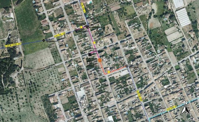 Intervención prevista de Endesa en la red de suministro de Vilafranca.