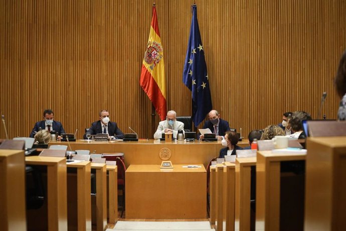 El presidente del Consejo Superior de Deportes (CSD), José Manuel Franco, en la Comisión de Cultura y Deporte en el Congreso de los Diputados.