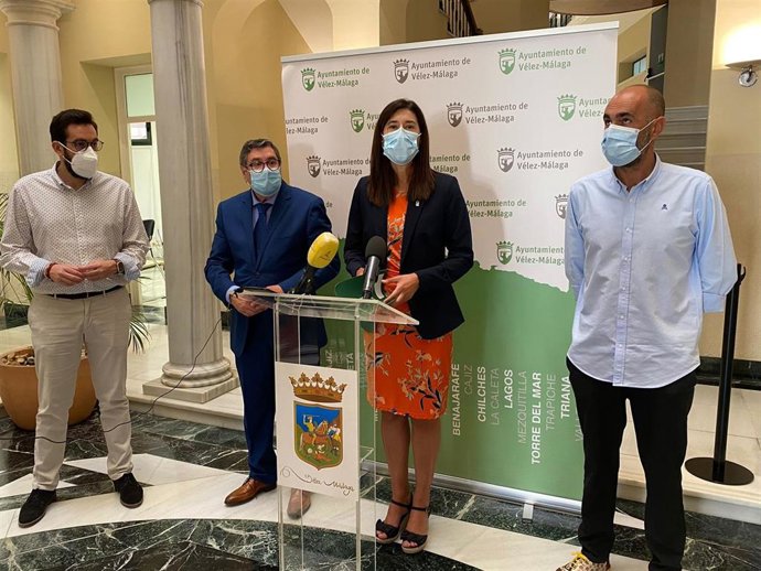 Mónica Alejo,  delegada territorial de Regeneración, Justicia y Administración Local en Málaga, en rueda de prensa