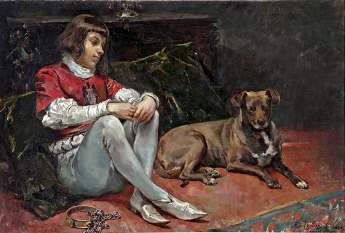 El lienzo 'La Prisión del Príncipe de Viana', del pintor cordobés Tomás Muñoz Lucena.