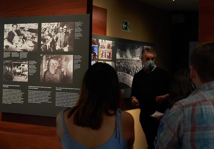 Panel dedicado al tema de los secuestros, en el nuevo Memorial de las Víctimas del Terrorismo, a 28 de mayo de 2021, en Vitoria, Euskadi (España). 