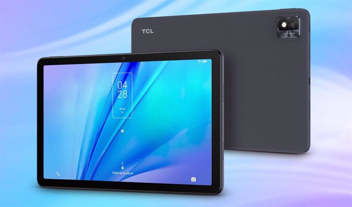 La tableta TAB 10S en color gris