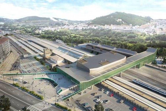 Imagen de la intermodal de Santiago de Compotela