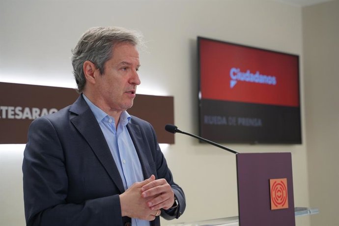 Archivo - El portavoz de Cs, Daniel Pérez Calvo