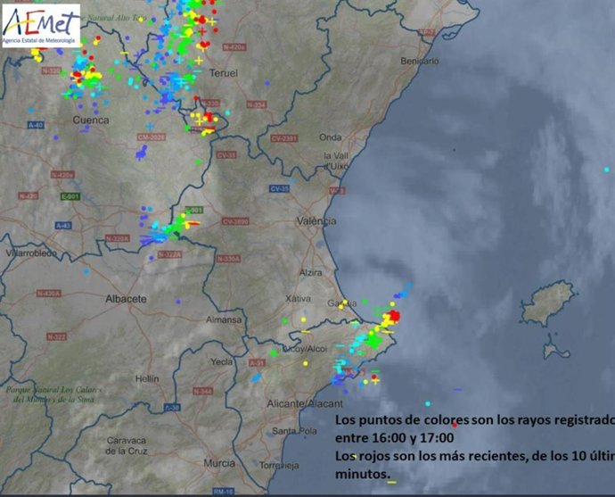 Focos de tormenta en la Comunitat