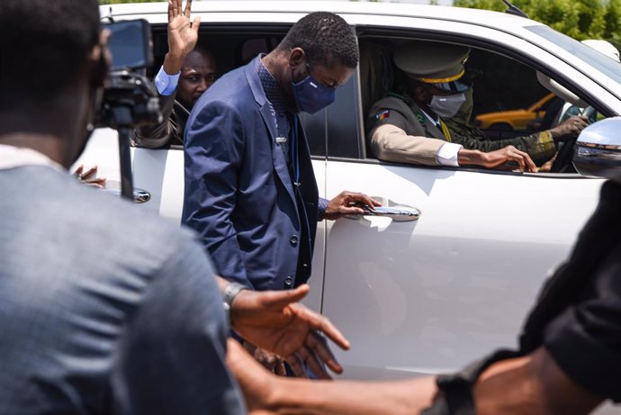 31 May 2021, Mali, Bamako: Assimi Goita, coup leader and self-proclaimed Interim President, arrives after attending the summit of the Economic Community of West African States that was held in Accra. Photo: Nicolas Remene/Le Pictorium Agency via ZUMA/dpa