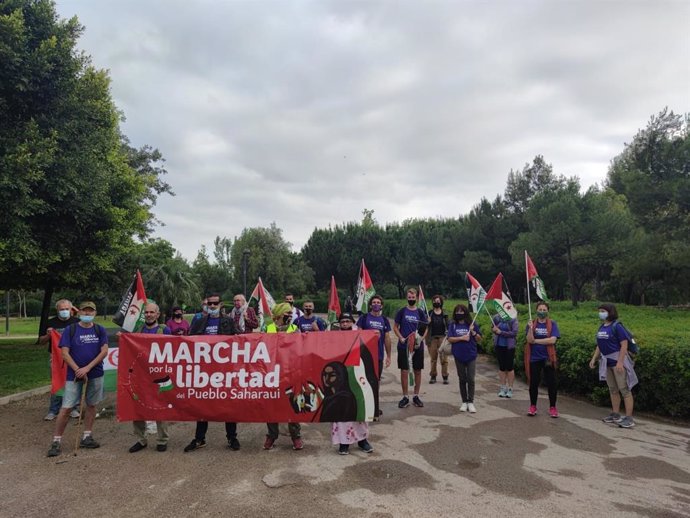 Inicio de una marcha por la libertad del Sáhara