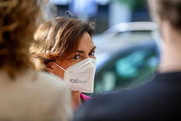 La vicepresidenta primera del Gobierno, ministra de la Presidencia, Relaciones con las Cortes y Memoria Democrática, Carmen Calvo.