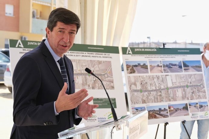 El vicepresidente de la Junta y consejero de Turismo, Juan Marín, en una imagen de 26 de mayo. 