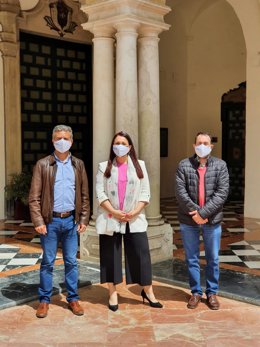 El presidente del IPBS, Francisco Ángel Sánchez (izda.), y la presidenta de Fepamic, Sara Rodríguez.