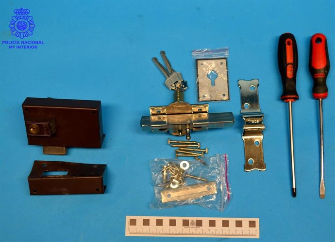 Material intervenido al 'okupa'