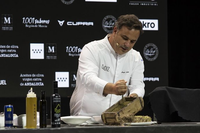 Ángel León, durante la presentación de Madrid Fusión 2021.