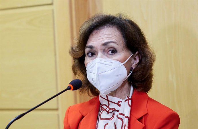 La vicepresidenta del Gobierno de España, Carmen Calvo.