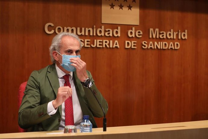 El consejero de Sanidad en funciones de la Comunidad de Madrid, Enrique Ruiz Escudero.