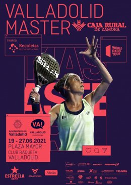 Cartel de la nueva edición del Máster de Pádel de Valladolid.