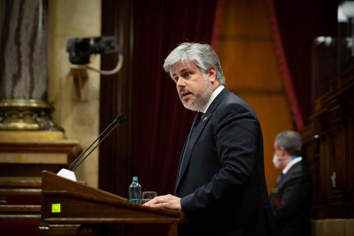 El presidente de Junts en el Parlament, Albert Batet.