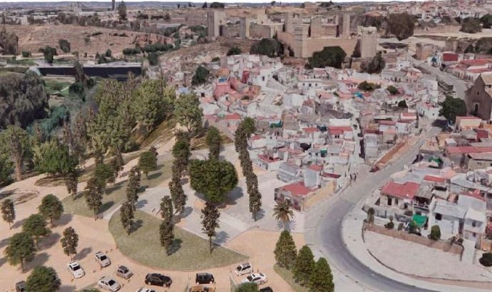 Recreación del nuevo arrabal que se construirá en el barrio de San Miguel de Alcalá de Guadaíra (Sevilla).
