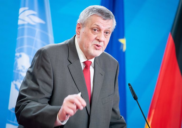 Archivo - 18 March 2021, Berlin: UN Special Envoy for Libya Jan Kubis speaks during a joint press conference with German Foreign Minister Heiko Maas (not pictured), after their meeting at the Federal Foreign Office. Photo: Kay Nietfeld/dpa-Pool/dpa