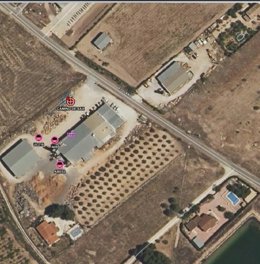 Arde el silo de una fábrica de madera de Yecla