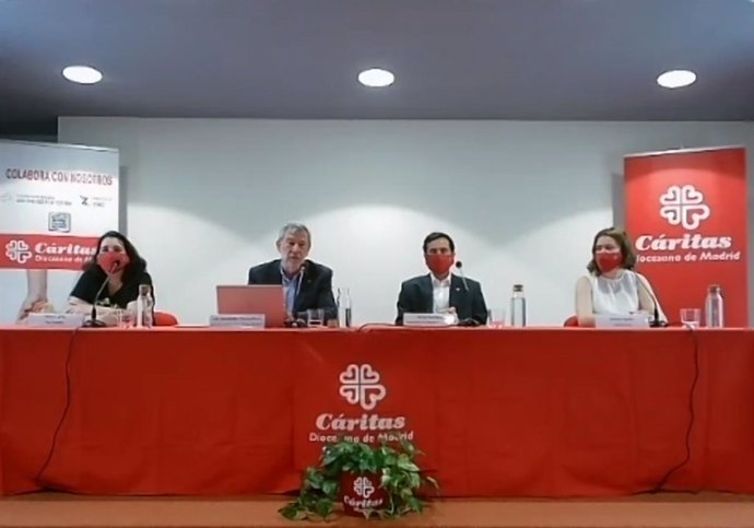 Rueda de prensa de Cáritas Diocesana de Madrid, que atendió a 139.000 personas en 2020, triplicando ayudas por pandemia, y detectó casos de trata laboral