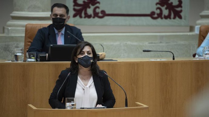 La presidenta del Gobierno de La Rioja, Concha Andreu, interviene en el Parlamento riojano