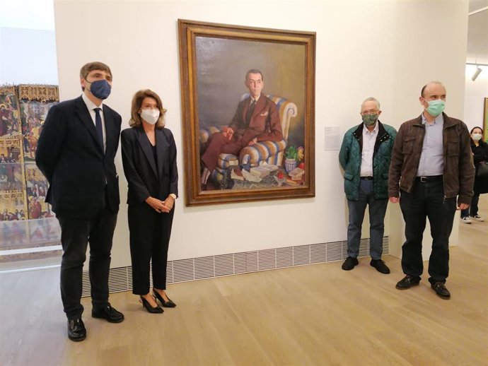 Presentación del cuadro retrato de Ramón Pérez de Ayala del artista Ignacio Zuloaga.