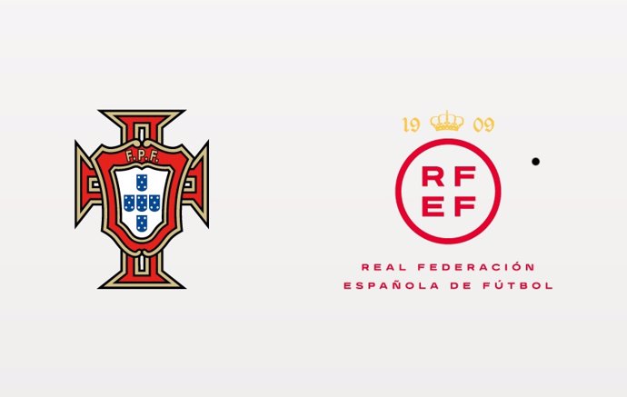Logos de la Federación Portuguesa de Fútbol y de la RFEF