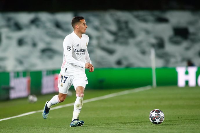 Archivo - Lucas Vazquez of Real Madrid in action during the UEFA Champions League, Quarter finals round 1, football match played between Real Madrid and Liverpool FC at Alfredo Di Stefano stadium on April 06, 2021 in Valdebebas, Madrid, Spain.