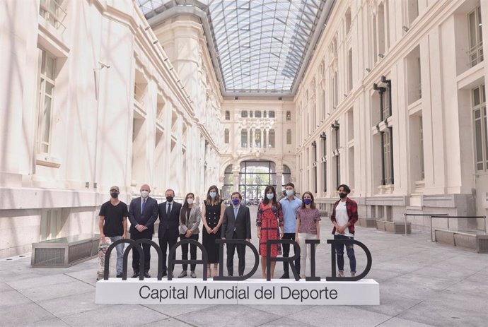 Concesión a Madrid del título de Capital Mundial del Deporte 2022, en el Palacio de Cibeles.