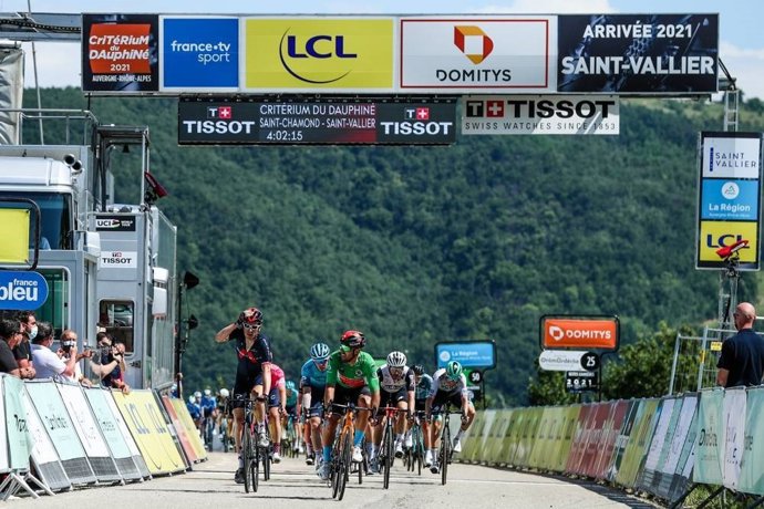Criterium Du Dauphine 2021 - Etape 5  Saint-Chamond / Saint-Vallier (175 Km) - Geraint THOMAS (Ineos-Grenadiers) S'impose Devant Sonny COLBRELLY (Bahrain-Victorious)