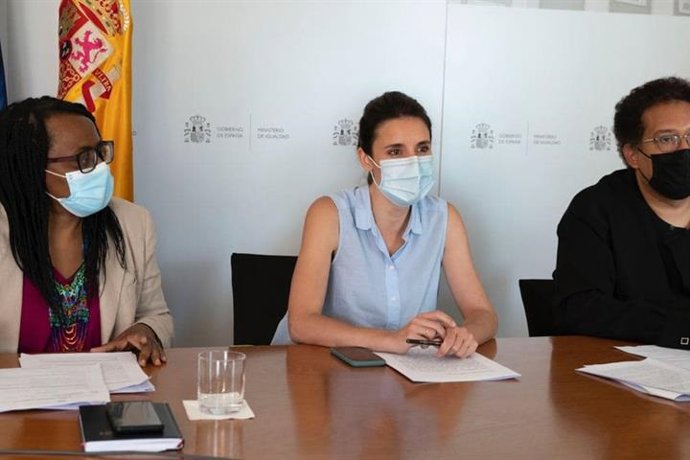 La ministra de Igualdad, Irene Montero, en el Pleno del CEDRE